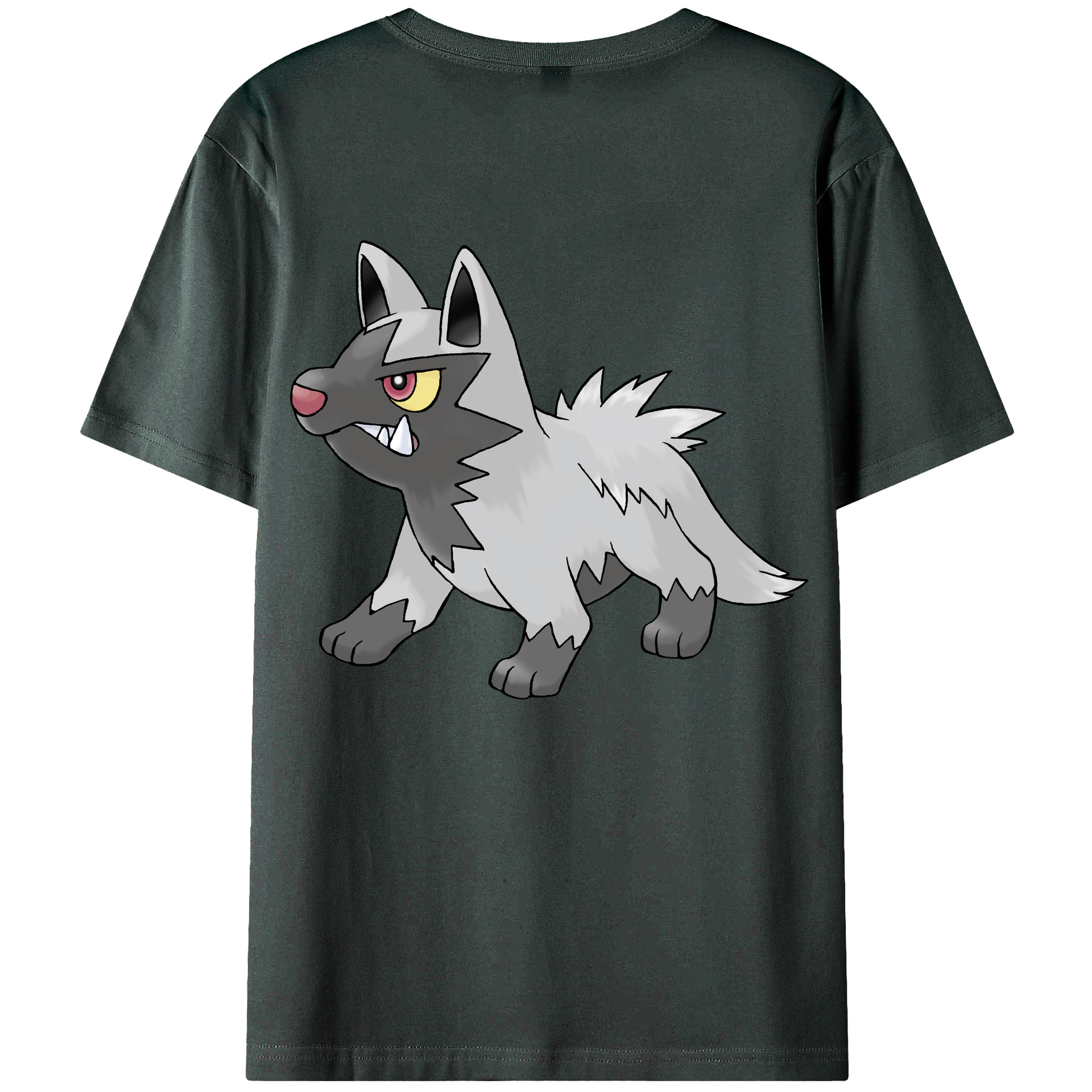 （画像用） ポケットモンスター Pokémon 綿100％ メンズ半袖Tシャツ（バックプリント） 通気性